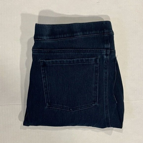 Spanx Women's Large‎ Blue Ankle Jean-ish Mid-Rise Dark Wash Denim Leggings - Picture 1 of 5